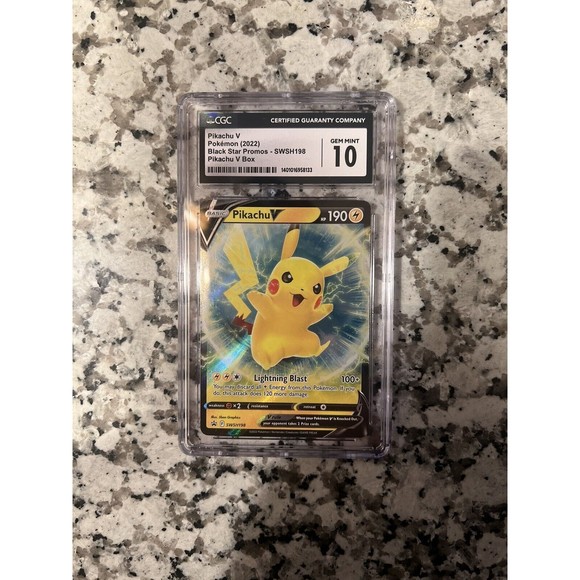 Pokémon TCG Pikachu V SWSH Black Star Promos SWSH198 Holo Promo